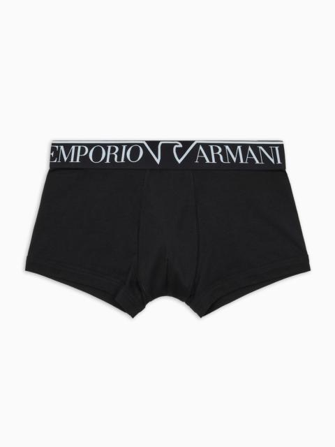 EMPORIO ARMANI ASV Megalogo organic-cotton boxer briefs