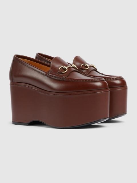 Gucci Horsebit Platform Loafers