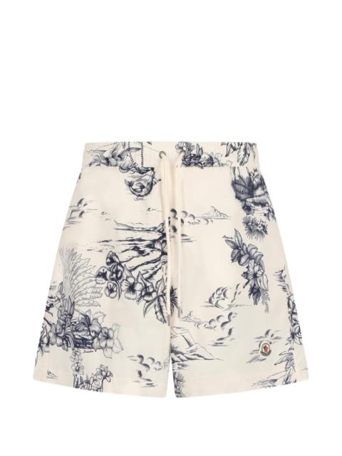 Moncler logo-patch swim shorts