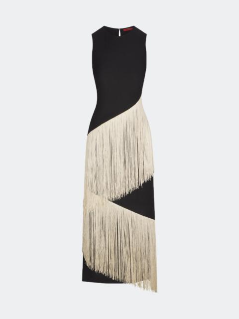 SIMONMILLER Copacabana Fringe Dress in Black