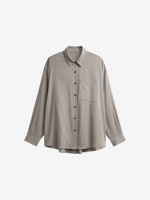 The Frankie Shop Noja Fluid Shirt - Pale Olive