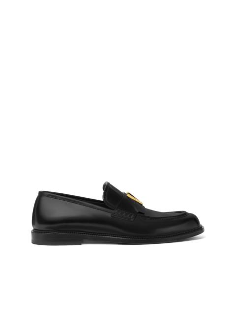 VERSACE logo-plaque loafers