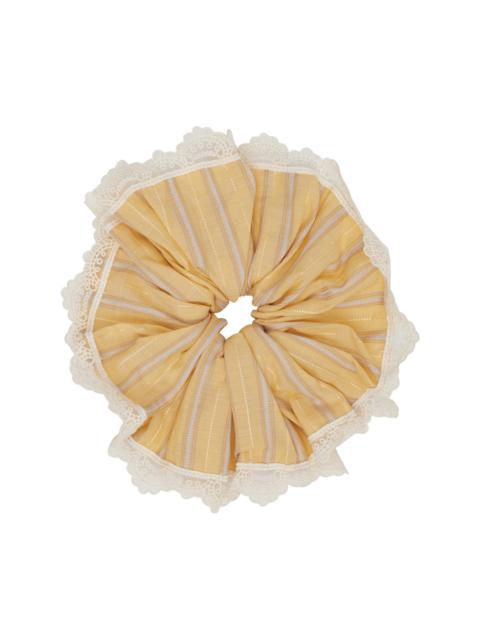 ANNA SUI Yellow Lace Scrunchie