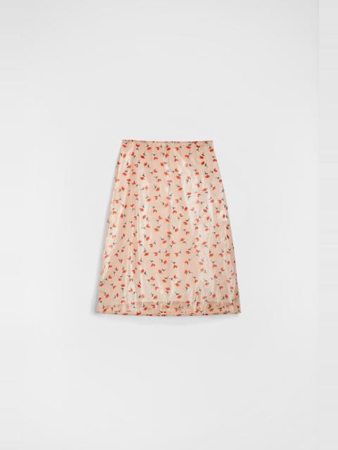 Jil Sander Technical Organdy Printed Skirt