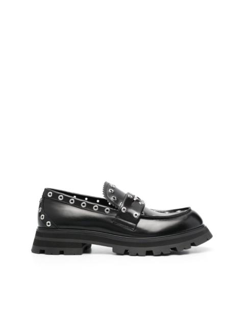 Alexander McQueen eyelet-embellished chunky loafers