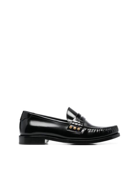 SAINT LAURENT Schuhe penny-slot leather loafers