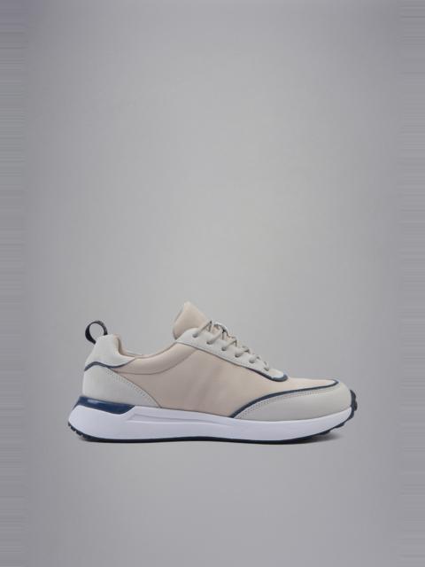 Paul & Shark TECH FABRIC AND LEATHER HYBRID SNEAKERS