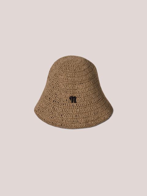 Nanushka DUNIA - Raffia woven hat - Beige