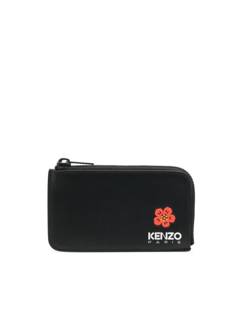 KENZO floral-print zip wallet