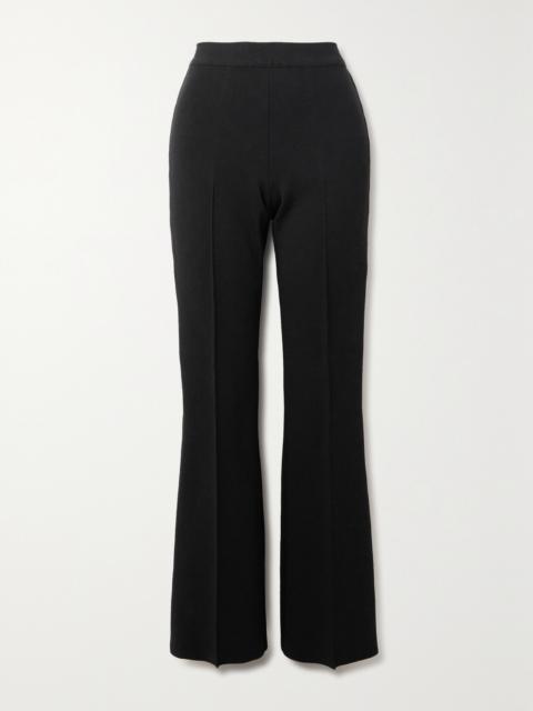 HIGH SPORT Long Kick Stretch-cotton Flared Pants