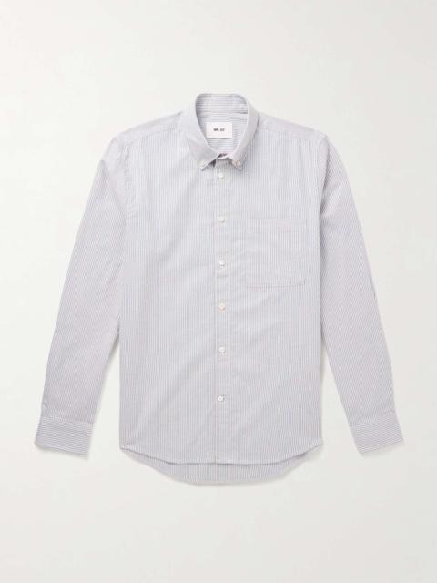 NN07 Arne Button-Down Collar Cotton-Poplin Shirt