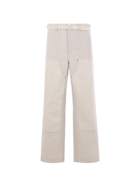 sacai x Carhartt Wip workwear multiple pockets trousers