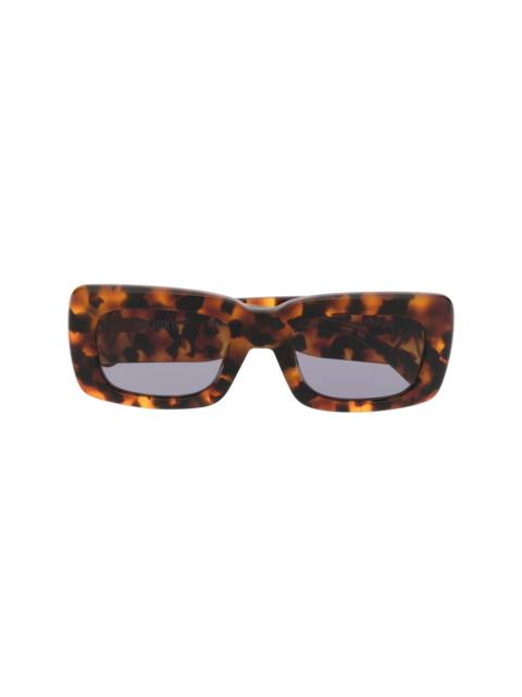 LINDA FARROW x The Attico Marfa tortoiseshell-effect sunglasses