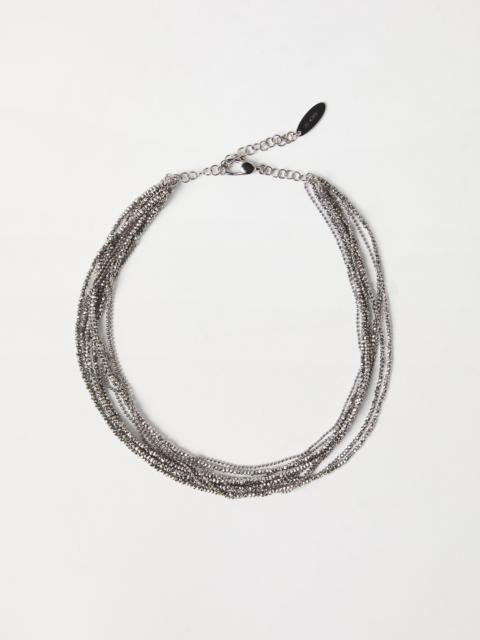 Brunello Cucinelli Vetro and Sterling Silver necklace