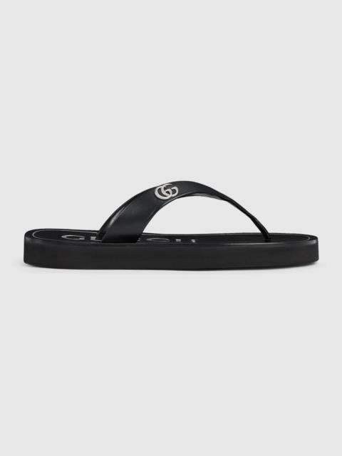 GUCCI Women's thong sandal with Double G