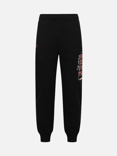 EVISU SLOGAN PRINT REGULAR FIT SWEATPANTS