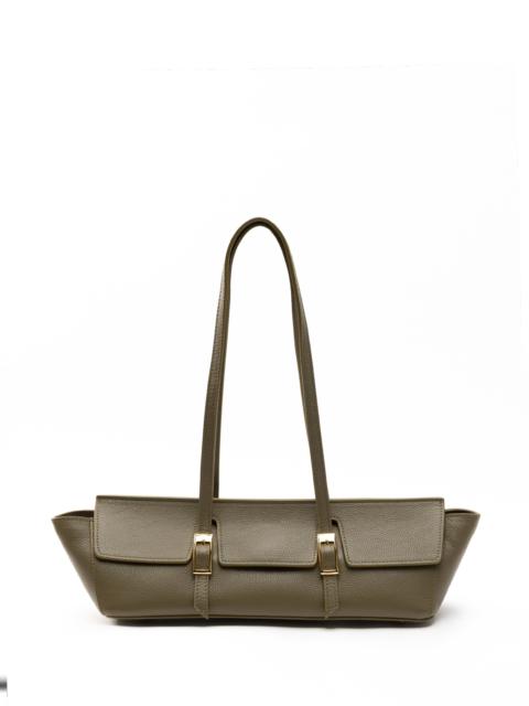 Elleme Le Bateau Pebbled Leather Khaki