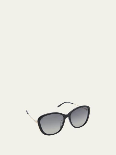 Gradient Round Acetate Sunglasses