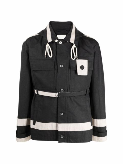 Craig Green panelled utility hooded jacket
