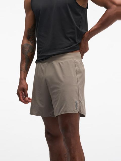 HOKA Men's Glide Short 5" Brief in Boulder Grey