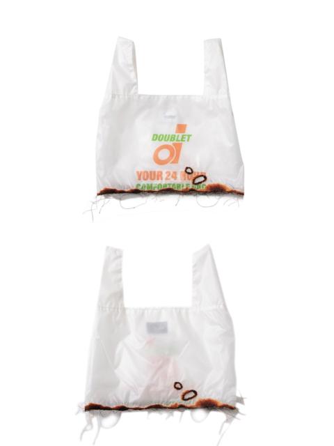 doublet White BURNING EMBROIDERY SUPERMARKET BAG