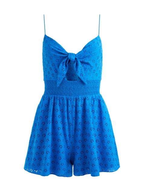 Alice + Olivia FREIDA TIE FRONT ROMPER