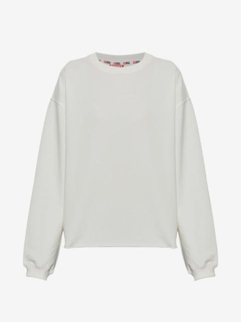 Diesel peached sweatshirt with raw hem