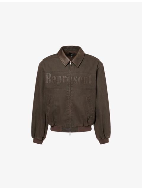 REPRESENT Roscoe Logo Cotton Bomber Jacket