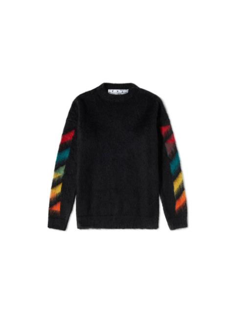 Off-White Off-White Classic Arrow Logo Printing Pullover Knit Black OMHA036E20KNI0011087