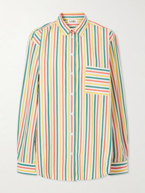 Lido Striped Cotton-poplin Shirt