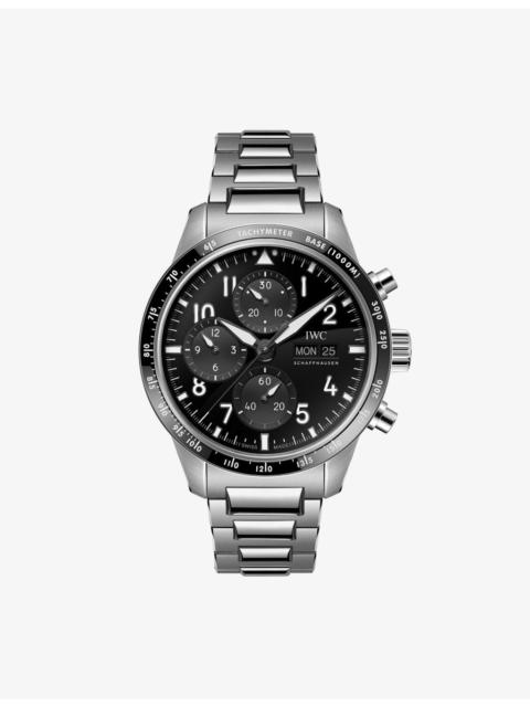 IWC Schaffhausen Pilot's Performance Chronograph Titanium Racing Automatic Watch 41mm