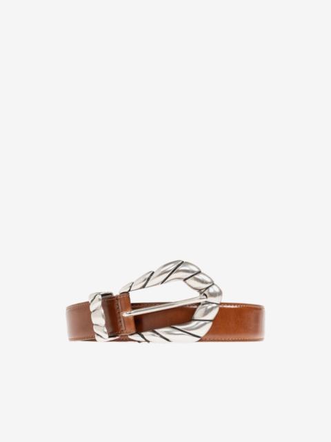 IRO twisted-buckle leather belt