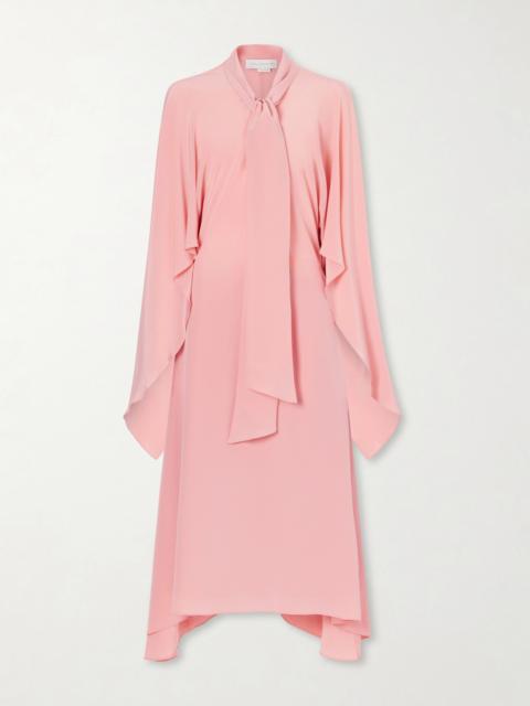 Stella McCartney Tie-detailed Silk Midi Dress