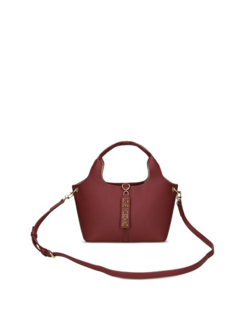 Moschino logo-plaque tote bag