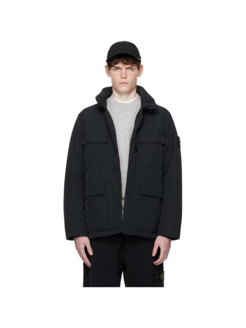 Stone Island Black 4100049 Micro Twill Jacket