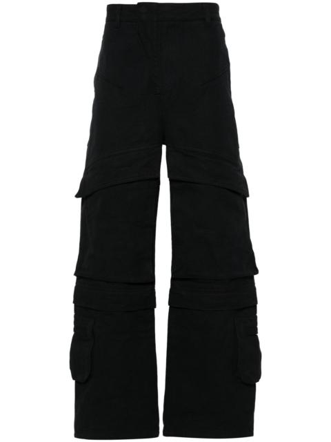 entire studios Hard wide-leg cotton cargo trousers