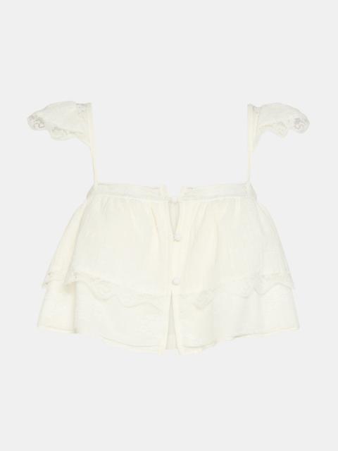 STEVE MADDEN LETA TOP SNOW WHITE
