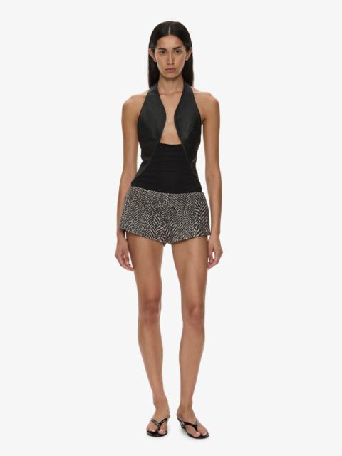 CHRISTOPHER ESBER Warped Herringbone Tailored Short