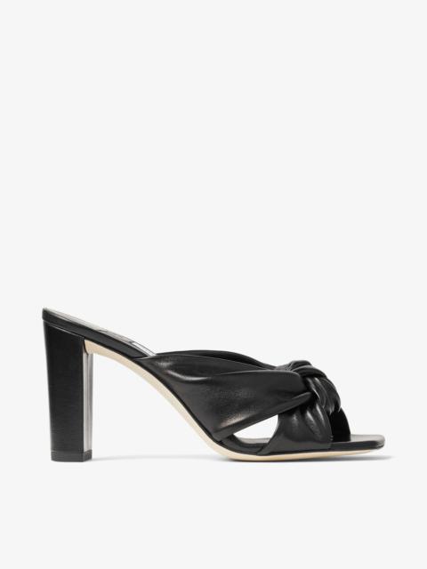 JIMMY CHOO Avenue 85
Black Nappa Leather Mules