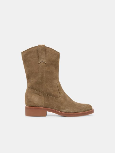 dolce vita HALINE H2O BOOTS OLIVE SUEDE