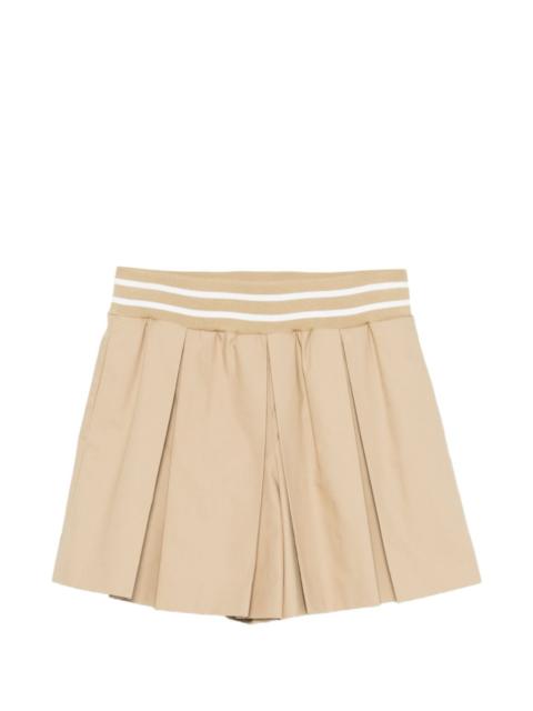Moschino striped-waistband shorts