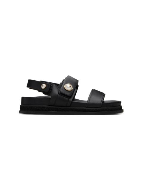 JIMMY CHOO Black Fayence City Sandals