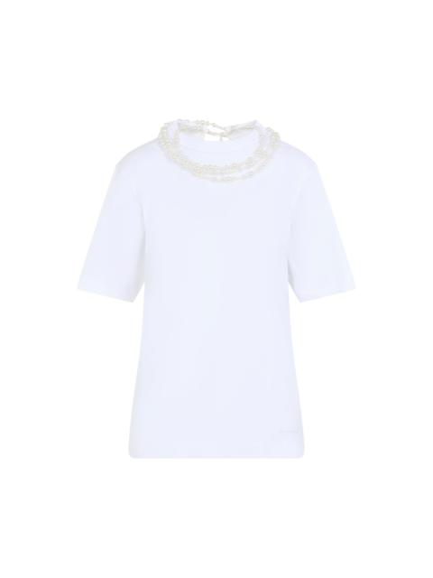 Carven Carven Pearl Necklace T-shirt