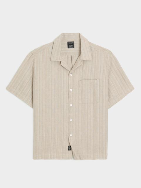 TODD SNYDER Textured Linen Capri Shirt