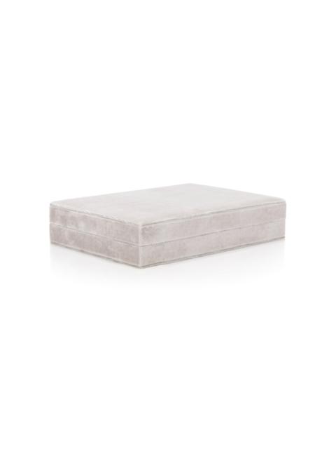SOPHIE BILLE BRAHE Tresor Velvet Jewelry Box silver