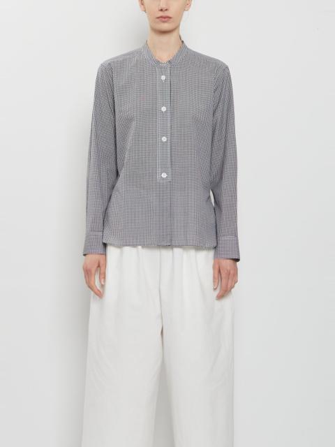 MARGARET HOWELL Collarless Cotton Cashmere Shirt