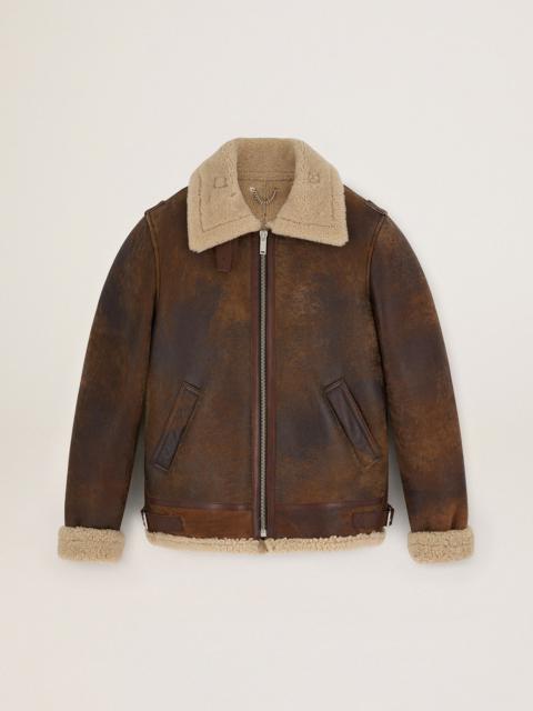 Golden Goose Journey Collection Arvel shearling jacket