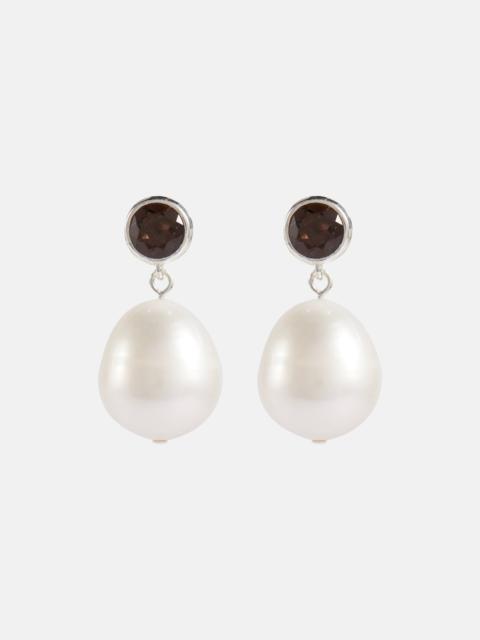 Sophie Buhai Neue quartz and pearl earrings
