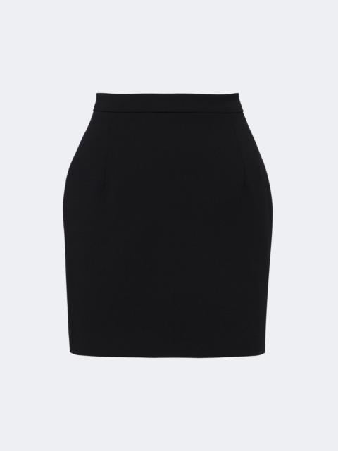 Alessandra Rich Wool-blend crêpe miniskirt