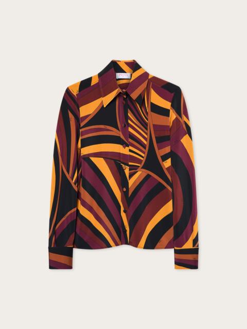 PUCCI IRIDE PRINT JERSEY SHIRT